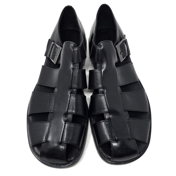 Men\'s Black Leather Sandals main image 5